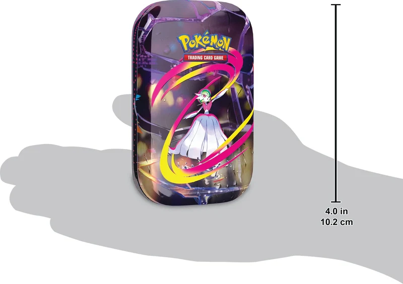 Pokémon: miniscatola da collezione Megaeroi (Mega Gardevoir) del GCC Pokémon (un foglio di adesivi, una carta con l’illustrazione della miniscatola e due buste di espansione)
