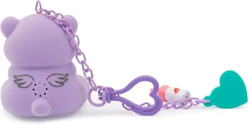 Coccolotti Love&Tell 4ever - Orsetto Lilla, Con Funzione Registrazione e Portachiavi Charm, Animali Interattivi Giocattolo,Per Bambini 4 Anni +, Giochi Preziosi