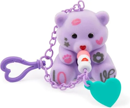 Coccolotti Love&Tell 4ever - Orsetto Lilla, Con Funzione Registrazione e Portachiavi Charm, Animali Interattivi Giocattolo,Per Bambini 4 Anni +, Giochi Preziosi