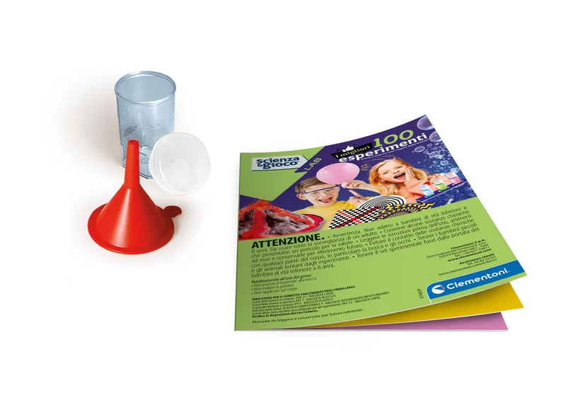 Clementoni Scienza e Gioco Lab - I Migliori 100 Esperimenti, Laboratorio di Scienze Bambini 8+ Anni per Scoprire Discipline Come Chimica, Fisica, Botanica, Gioco Made in Italy, Lingua Italiana, 19395