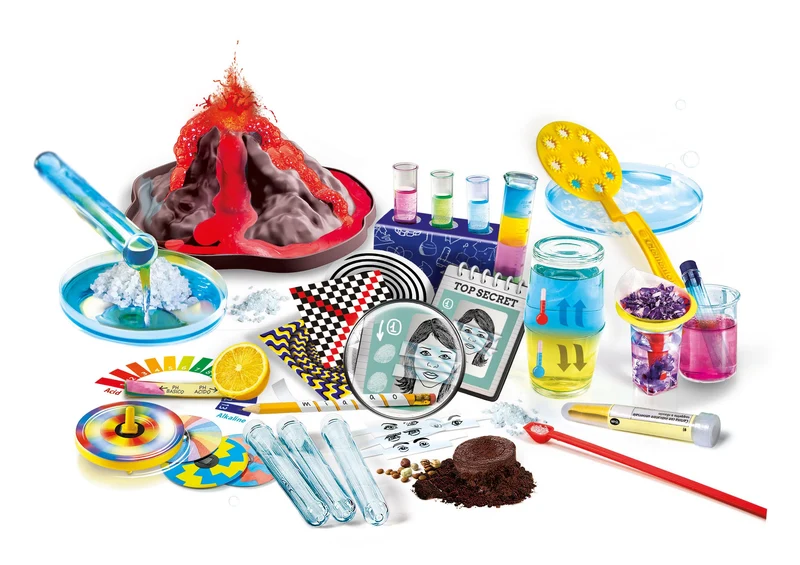 Clementoni Scienza e Gioco Lab - I Migliori 100 Esperimenti, Laboratorio di Scienze Bambini 8+ Anni per Scoprire Discipline Come Chimica, Fisica, Botanica, Gioco Made in Italy, Lingua Italiana, 19395