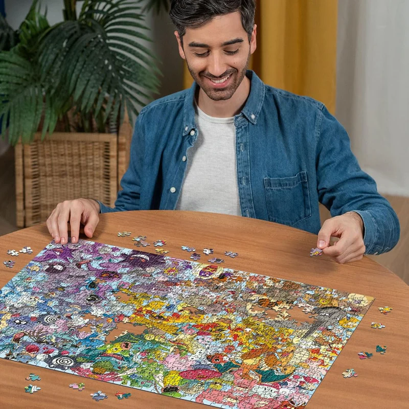 Ravensburger - Puzzle 1000 Pezzi Pokemon Challenge | Puzzle Per Adulti E Tutta La Famiglie | Dimensione Di 70x50 Cm | Regalo Adulti | Regali Natale