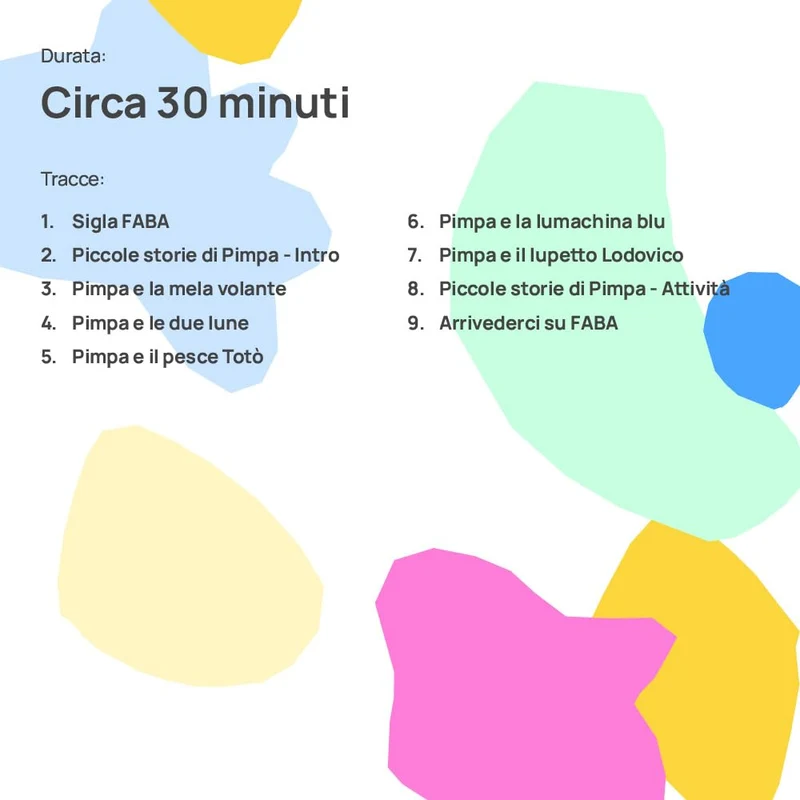 FABA Personaggio Sonoro - Piccole storie di Pimpa - Storie e fiabe sonore per bambini e bambine 1-3 anni - Ascoltabile con il Raccontastorie e FABA+, gioco educativo versione Italiana