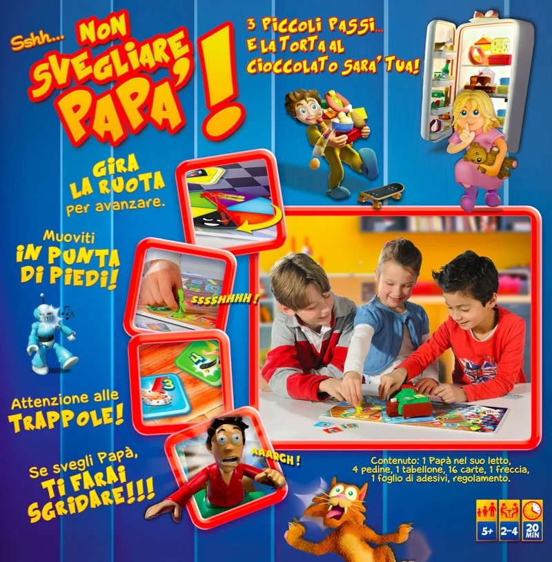 Goliath Non Svegliare Papà, Gioco da Tavolo per Bambini dai 5 Anni, Sviluppa la Concentrazione e il Pensiero, Giochi da Tavolo Per Giocare con la Famiglia o gli Amici