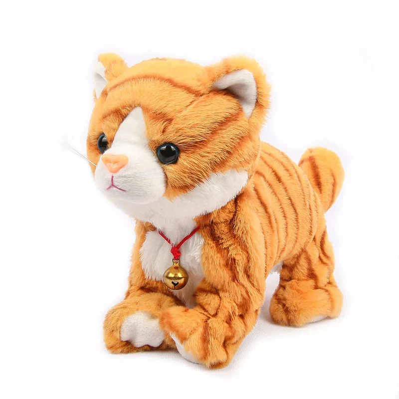 Smalody Giocattoli di Peluche, novità Controllo del Suono Gatto elettronico Giocattoli interattivi Animali Domestici elettronici Robot Gatto