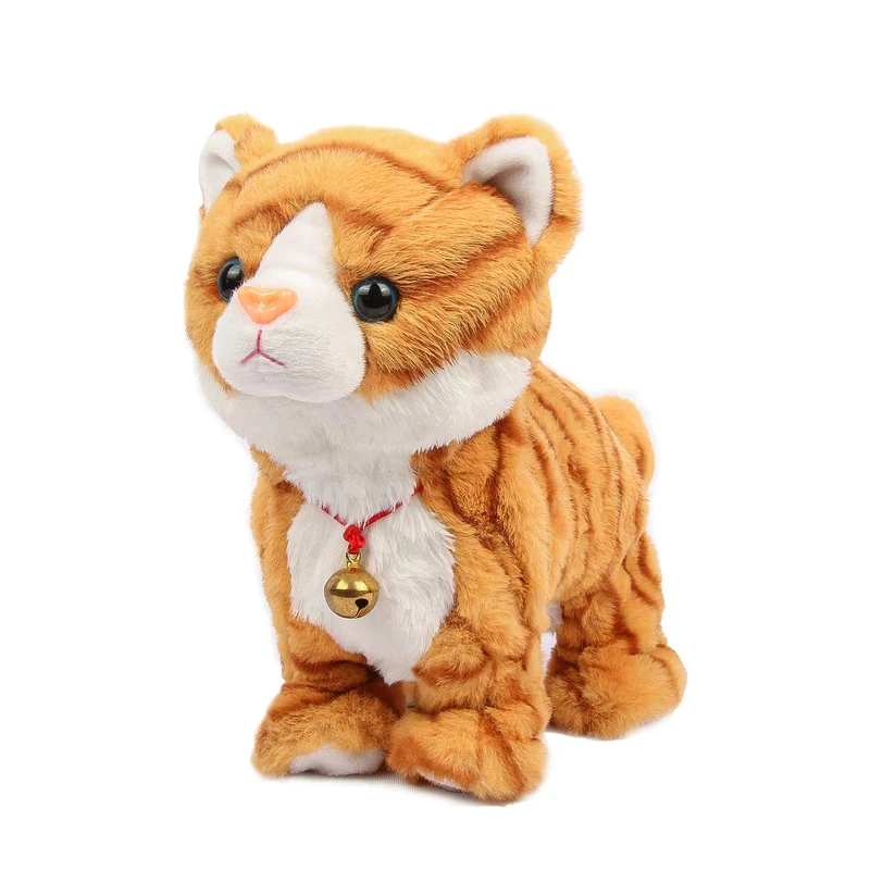 Smalody Giocattoli di Peluche, novità Controllo del Suono Gatto elettronico Giocattoli interattivi Animali Domestici elettronici Robot Gatto