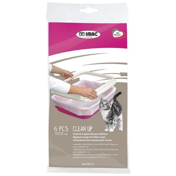 IMAC Clean Up Sacchetti Lettiera 45x35cm 6 Pezzi