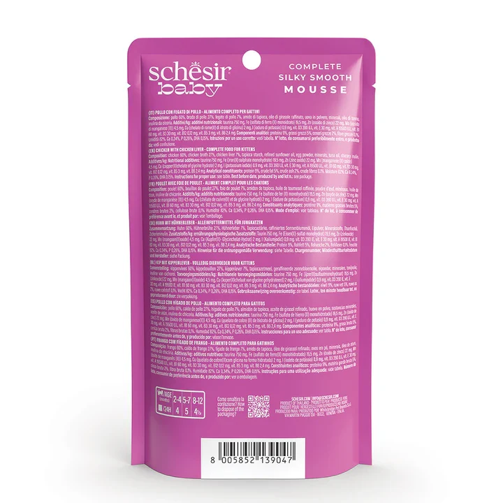 Schesir Baby – Pollo con Fegato di Pollo in Mousse 70g