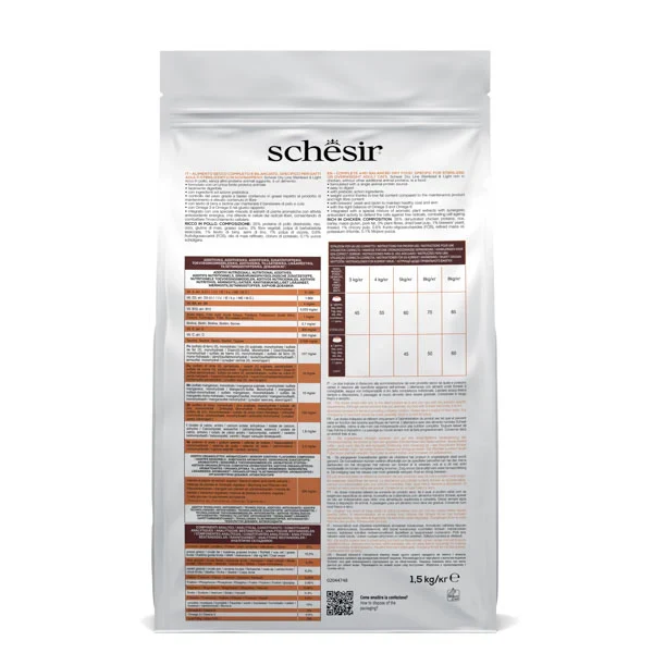 Schesir Sterilised Light Pollo 1,5kg - Gatti Adulti Sterilizzati