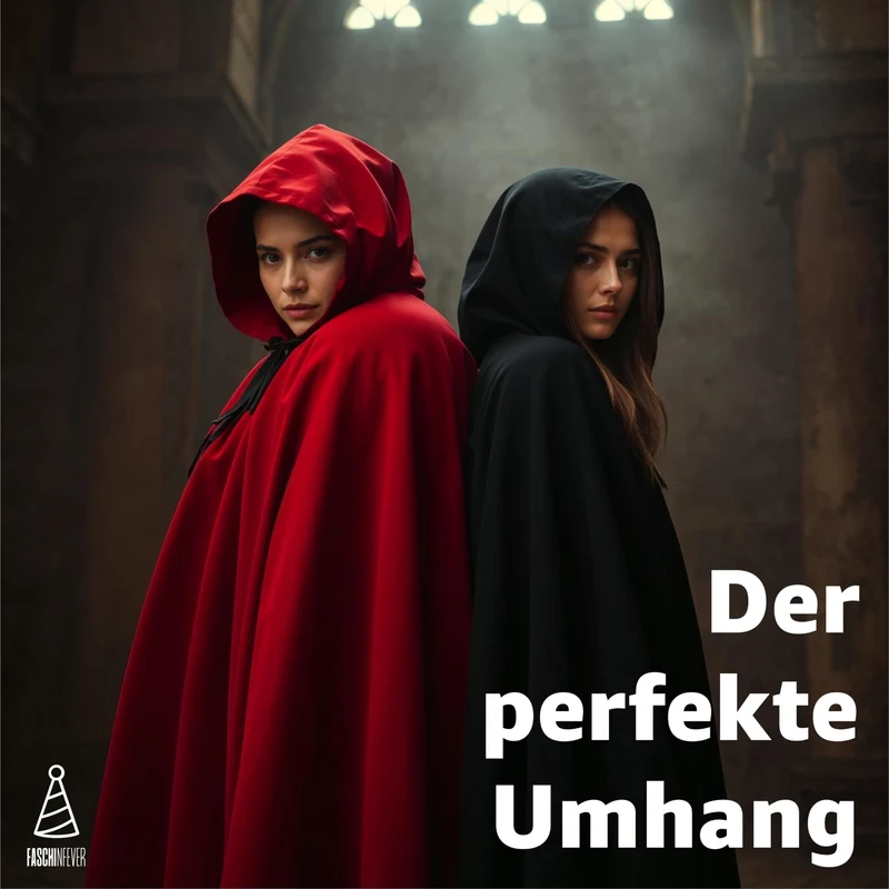 Costume da vampiro, mantello con cappuccio, per bambini e adulti, per Halloween e carnevale su entrambi i lati (nero)