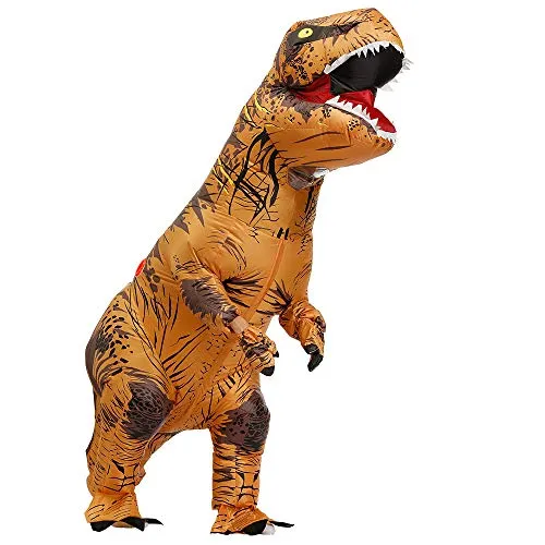 JASHKE Costume Dinosauro Gonfiabile Tuta T-rex Gonfiabile Costumi Trex Gonfiabili Travestimento Dnosauro per Adulti