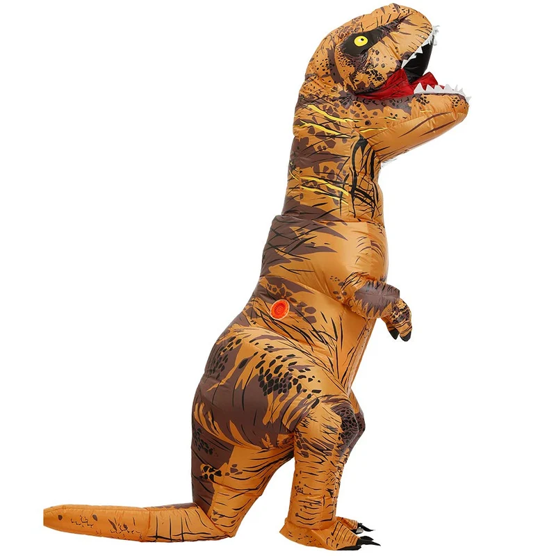 JASHKE Costume Dinosauro Gonfiabile Tuta T-rex Gonfiabile Costumi Trex Gonfiabili Travestimento Dnosauro per Adulti