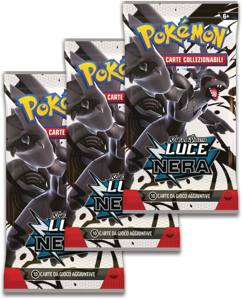 Pokémon: collezione con adesivi (Reuniclus) dell’espansione Scarlatto e Violetto - Luce Nera del GCC Pokémon (una carta promozionale olografica e tre buste di espansione)