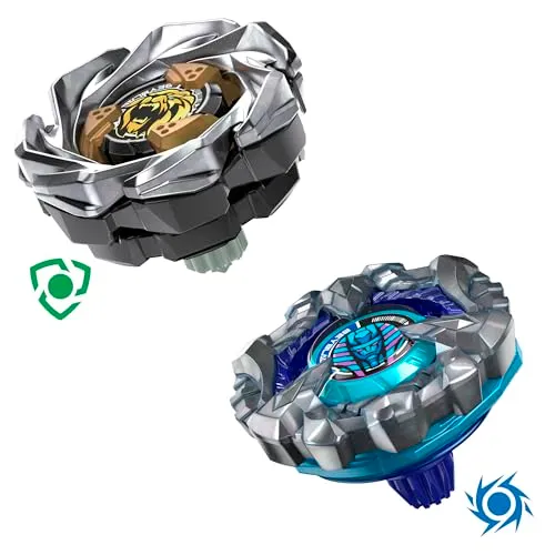 Hasbro Beyblade X, Set Dual Pack, Cowl Sphinx 1-80GF BX e Crest Leon 7-60GN UX