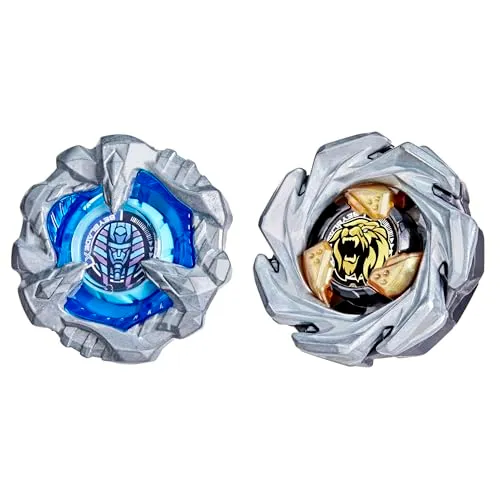 Hasbro Beyblade X, Set Dual Pack, Cowl Sphinx 1-80GF BX e Crest Leon 7-60GN UX