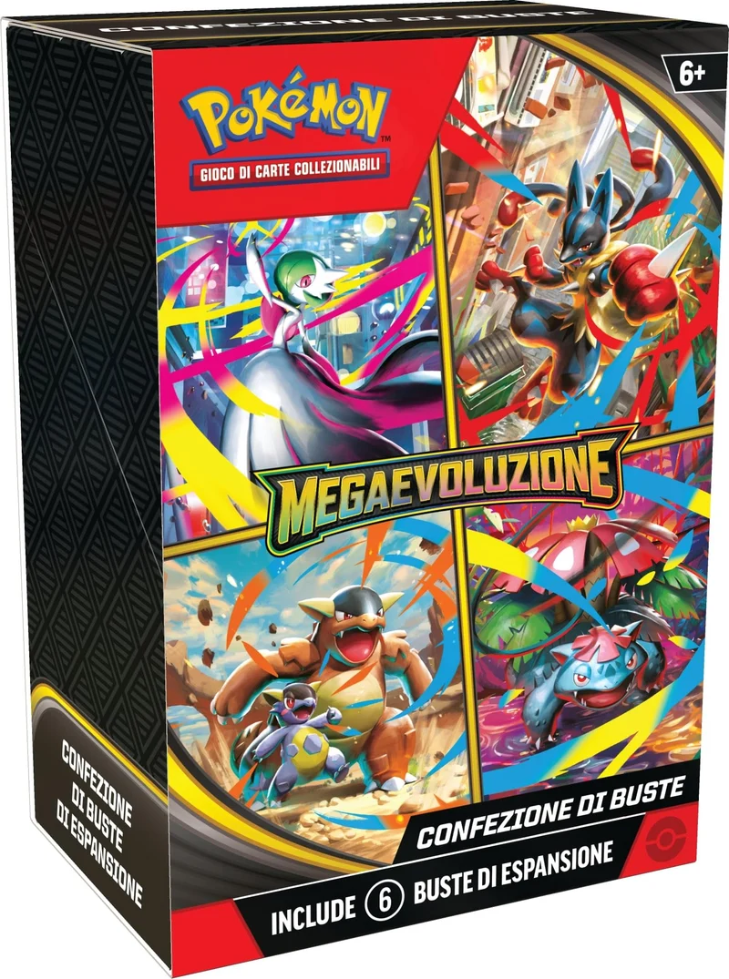 Pokémon: confezione di buste dell’espansione Megaevoluzione del GCC Pokémon (sei buste di espansione)