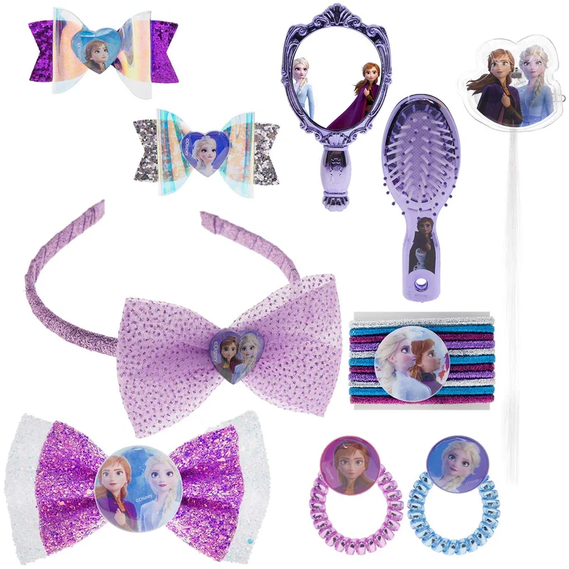 Townley Girl Disney Frozen Kit di Accessori per Capelli per Ragazze, dai 3 Anni in su (20 Pezzi)