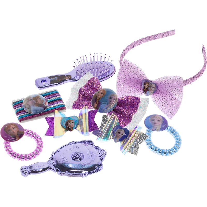 Townley Girl Disney Frozen Kit di Accessori per Capelli per Ragazze, dai 3 Anni in su (20 Pezzi)