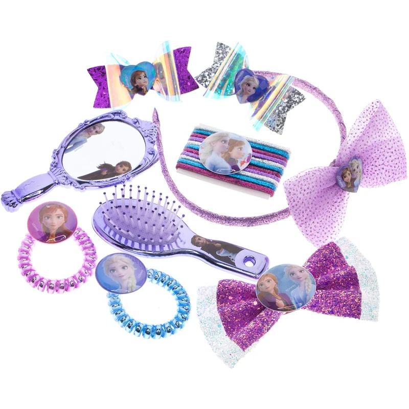 Townley Girl Disney Frozen Kit di Accessori per Capelli per Ragazze, dai 3 Anni in su (20 Pezzi)