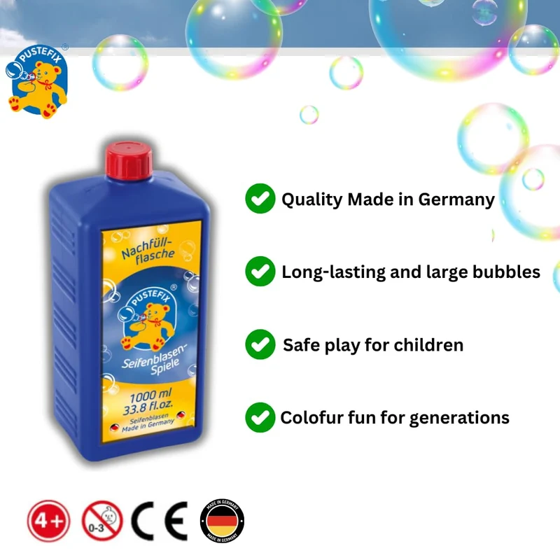 Pustefix 420869725 - Ricarica per Bolle di Sapone Maxi, 1 l