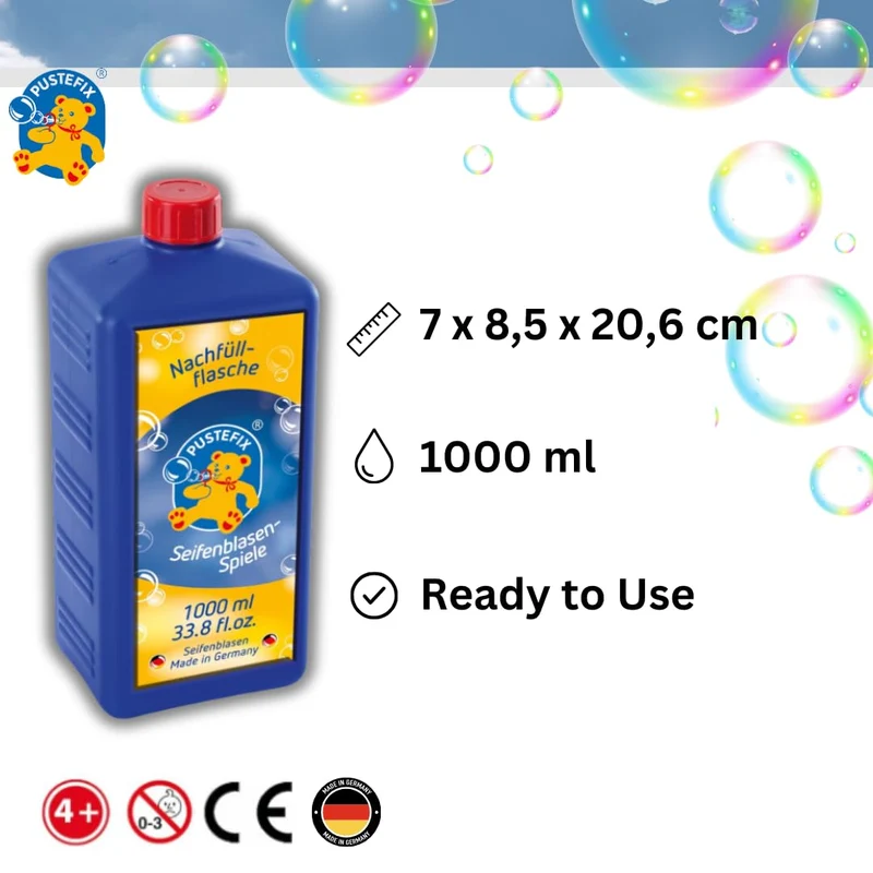Pustefix 420869725 - Ricarica per Bolle di Sapone Maxi, 1 l