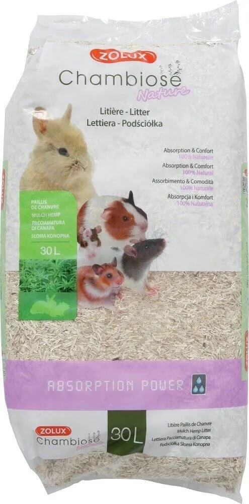Zolux Chambiose Nature 30L - Lettiera Compostabile per Conigli