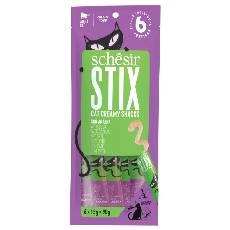 Schesir Gatto Stix Anatra 6X15GR