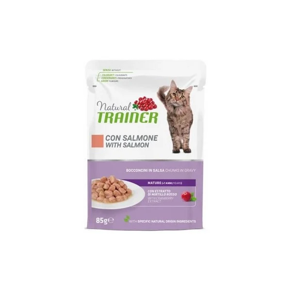 Natural Trainer Mature con Salmone 85g - Gatti Maturi