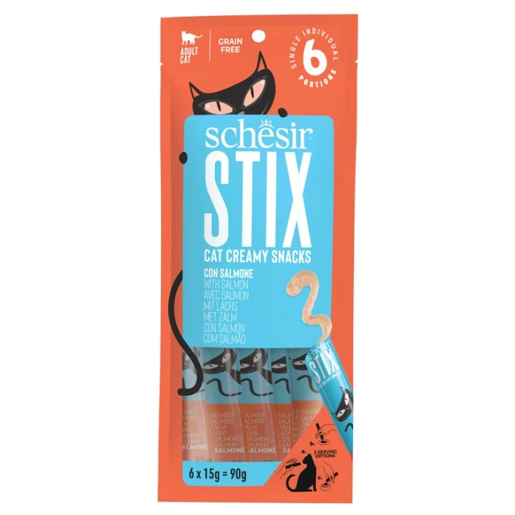 Schesir Gatto Stix Salmone 6X15 gr