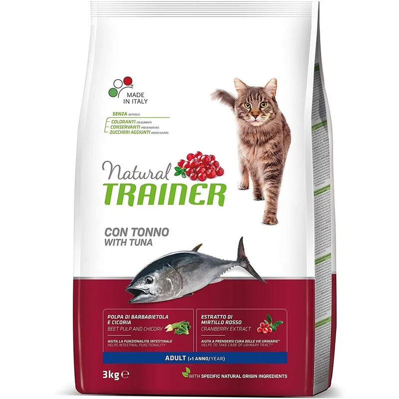 Natural Trainer Adult con Tonno 3kg - Gatto Adulto