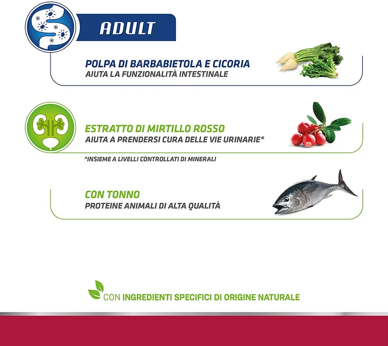 Natural Trainer Adult con Tonno 3kg - Gatto Adulto
