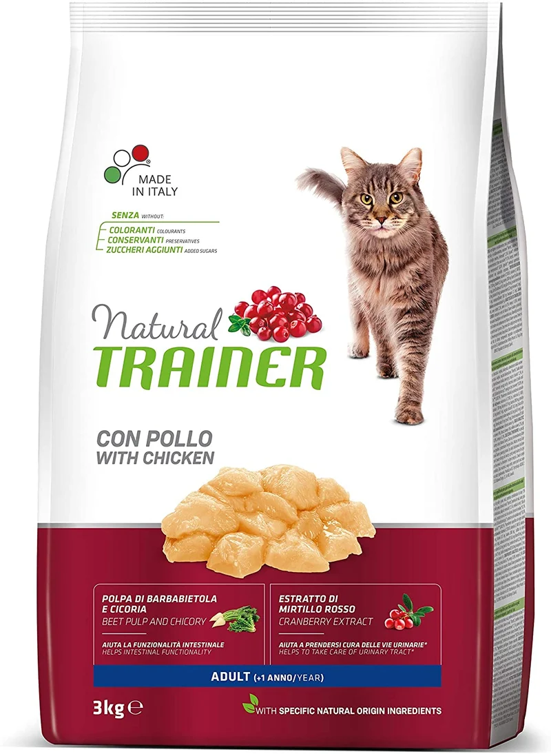Natural Trainer Adult con Tonno 3kg - Gatto Adulto