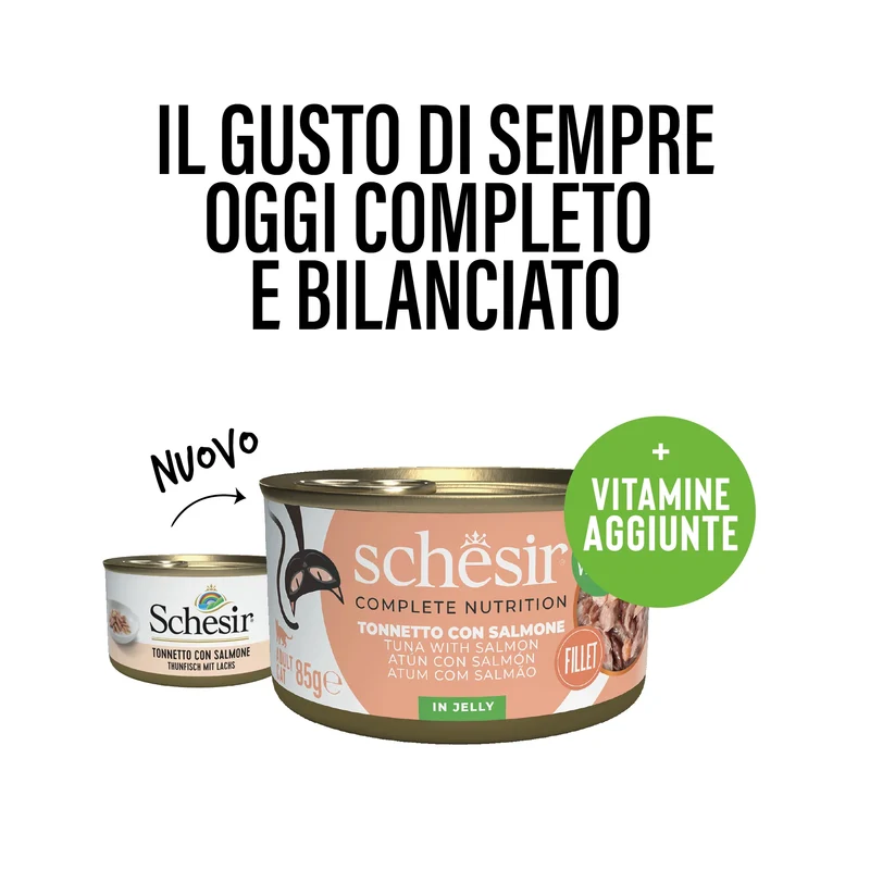 Schesir Tonnetto Salmone Gatto Adulto 85g