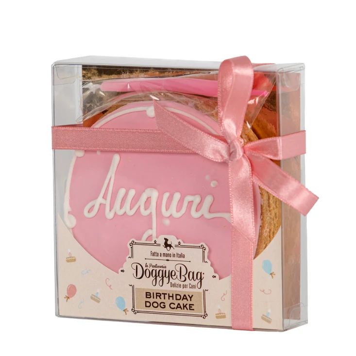 DoggyeBag Birthday Dog Cake Rosa 120 g