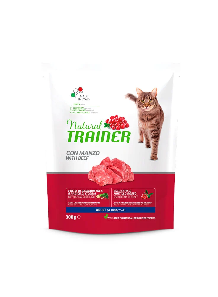 Natural Trainer Adult con Manzo 300g - Gatti Adulti