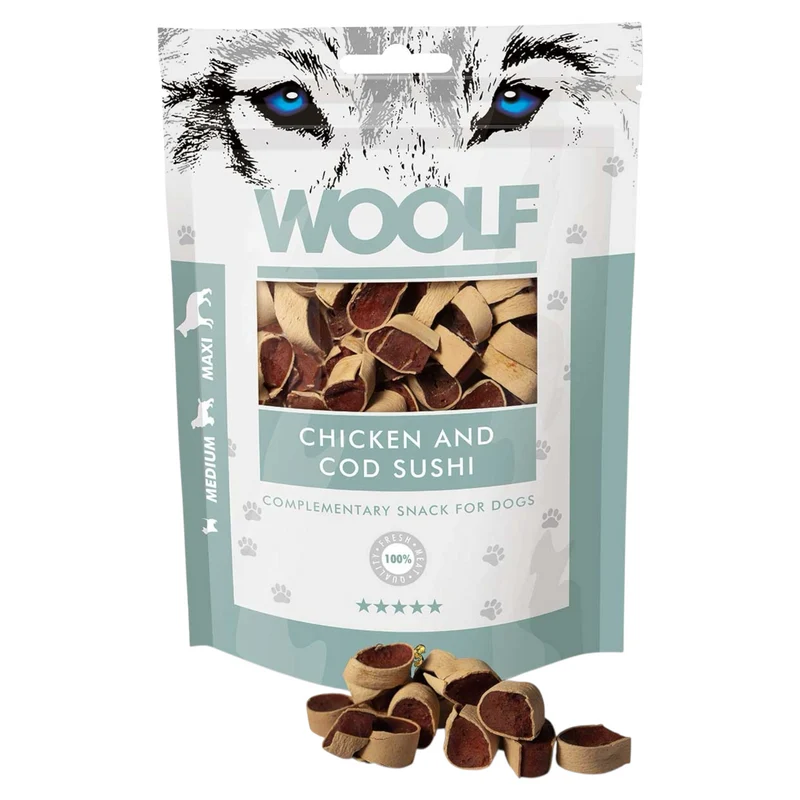 WOOLF Sushi di Pollo e Merluzzo 100gr