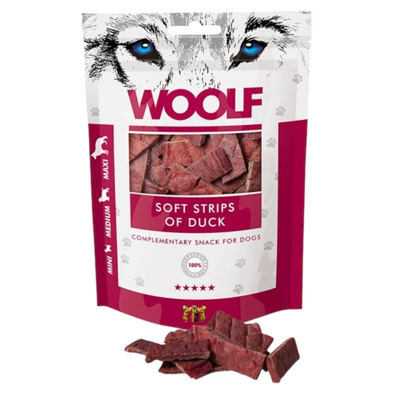 WOOLF Strisce morbide di Anatra 100gr