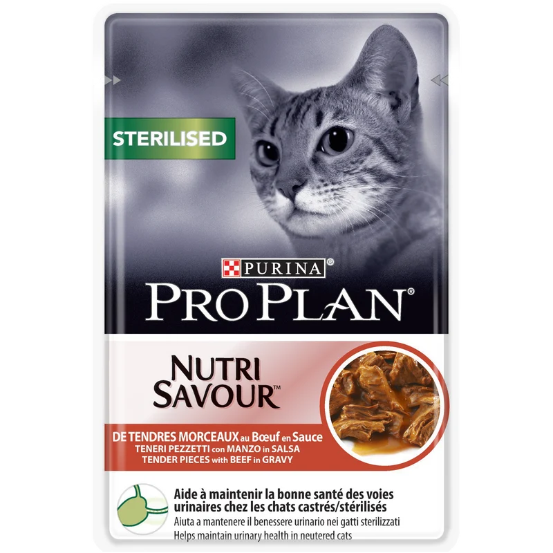 Pro Plan Nutrisavour Pezzetti in Salsa con Manzo 85g