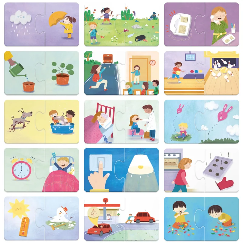 HEADU - Cosa Succede - Comprendere le Relazioni! | Giochi Educativi Bambini 3 4 5 Anni, Gioco Didattico per Sviluppare il Pensiero Logico, Regalo Bambino Regalo Bambina, Made in Italy