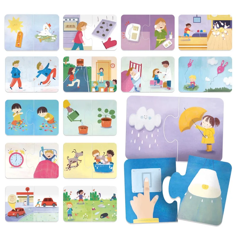 HEADU - Cosa Succede - Comprendere le Relazioni! | Giochi Educativi Bambini 3 4 5 Anni, Gioco Didattico per Sviluppare il Pensiero Logico, Regalo Bambino Regalo Bambina, Made in Italy