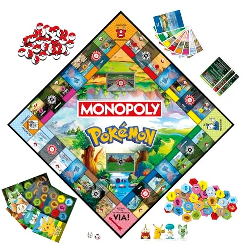 Monopoly Pokémon Edition, gioco da tavolo - Versione italiana