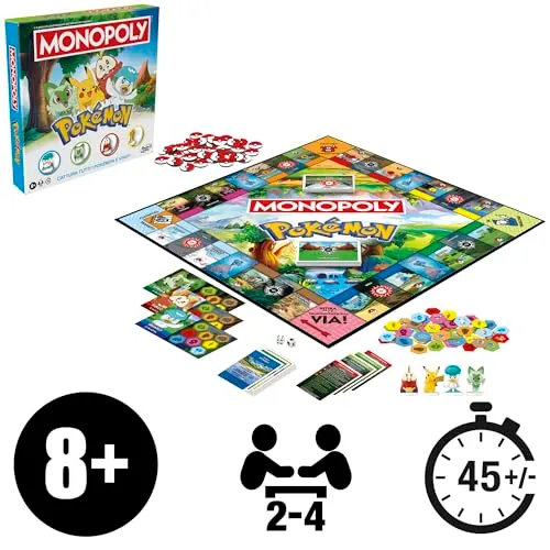 Monopoly Pokémon Edition, gioco da tavolo - Versione italiana