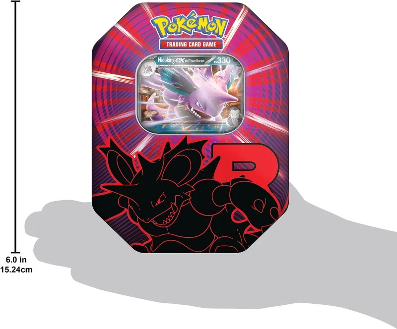 Pokémon: scatola da collezione Team Rocket - Nidoking-ex del GCC Pokémon (una carta promozionale olografica e quattro buste di espansione)