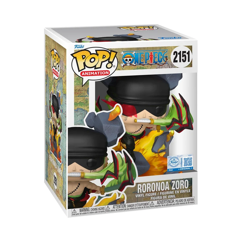 Funko Pop! Premium: One Piece - Roronoa Zoro - (KoH)- Esclusiva Amazon - Figura in Vinile da Collezione - Idea Regalo - Merchandising Ufficiale - Giocattoli per Bambini e Adulti - Anime Fans