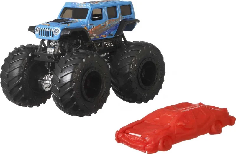 Hot Wheels- Monster Truck Veicolo a Sorpresa in Scala 1:64 con Ruote Giganti, da Collezione, Giocattolo per Bambini 3+Anni, FYJ44