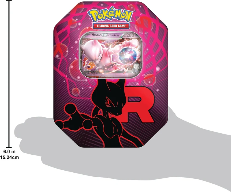 Pokémon: scatola da collezione Team Rocket - Mewtwo-ex del GCC Pokémon (una carta promozionale olografica e quattro buste di espansione)