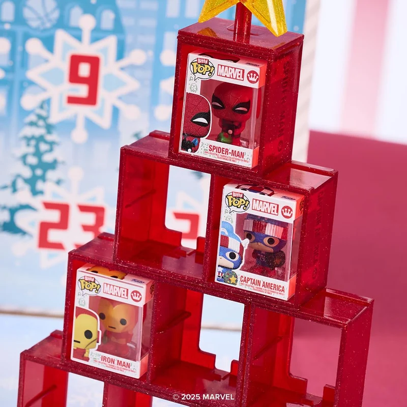 Funko Bitty Pop! Countdown Calendar: Marvel Comics- Calendario Dell'avvento - 24 Giorni di Sorprese - Mini Figura in Vinile da Colleziones - Mystery Box - Idea Regalo - di Natale