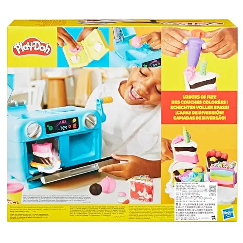 Hasbro Play-Doh, Playset Super Fetta di Torta, Arti e Mestieri Creativi per Bambini e Bambine dai 3 Anni in Su, Include 11 Vasetti di Pasta Modellabile e Accessori