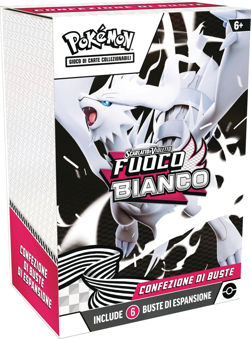 Pokémon: confezione di buste dell’espansione Scarlatto e Violetto - Fuoco Bianco del GCC Pokémon (sei buste di espansione)