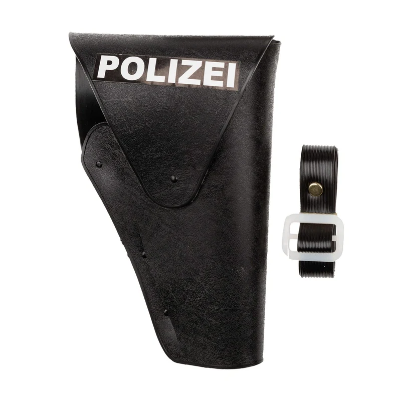 Idena 8040007 - Set da polizia, pistola, fondina e manette, set da gioco, festa a tema, carnevale